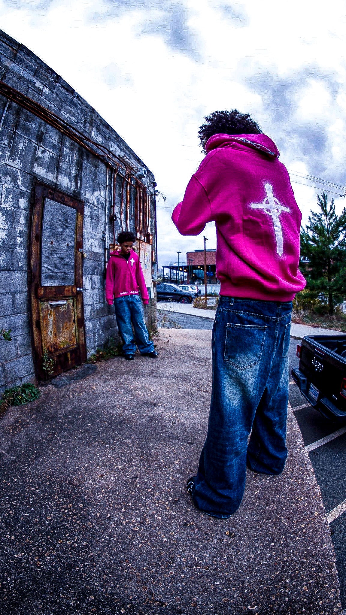 PINK FAED Zip Up