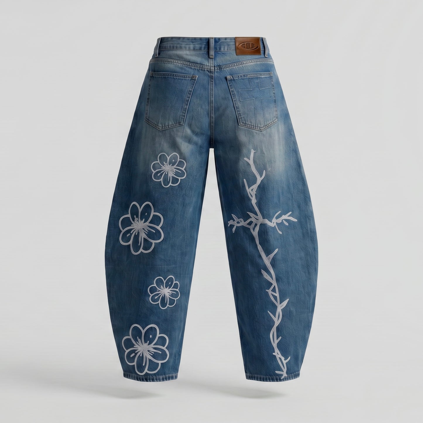 "Hannah" Barrel Jeans