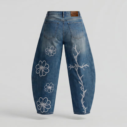 "Hannah" Barrel Jeans