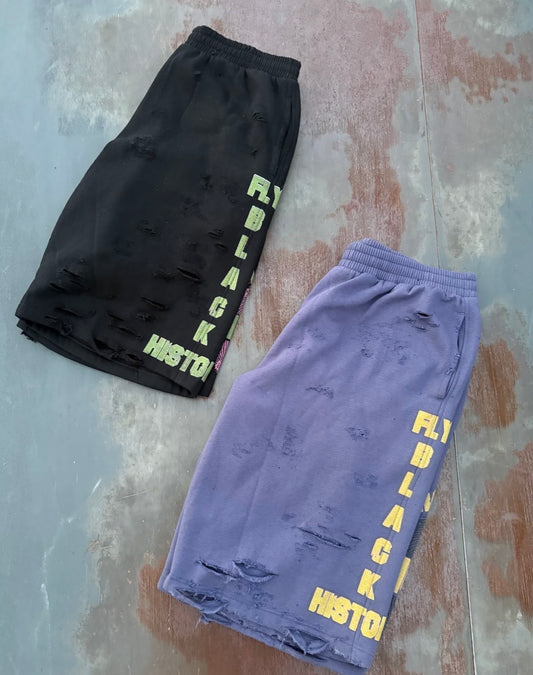 'FLY BLACK HISTORY' 3/4 Shorts