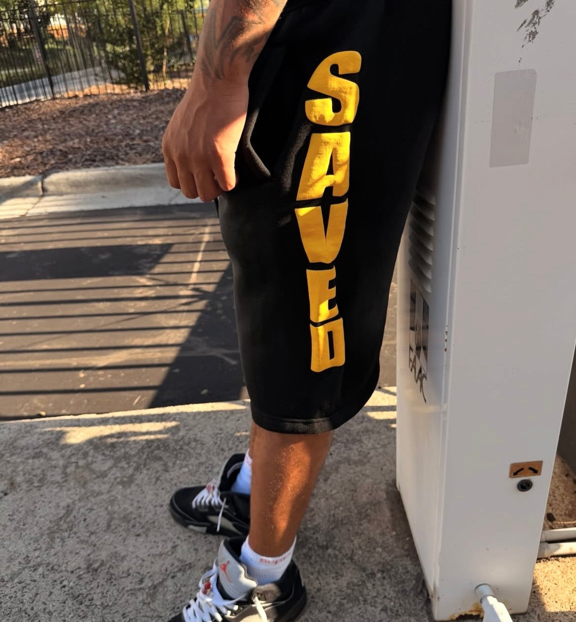 YAHWEH SAVED shorts