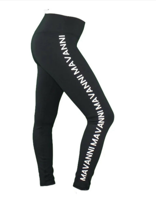 Side-Logo High-Rise Leggings