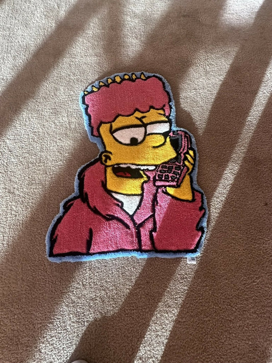 Pink Bart Rug