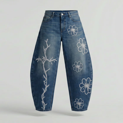 "Hannah" Barrel Jeans