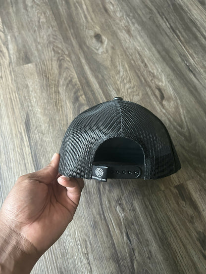 Black Excellence Leather Trucker