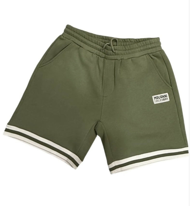 Striped Trim Fleece Shorts